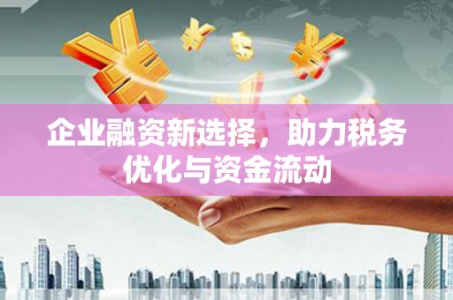 崇明企业融资新选择，助力税务优化与资金流动