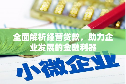 崇明全面解析经营贷款，助力企业发展的金融利器