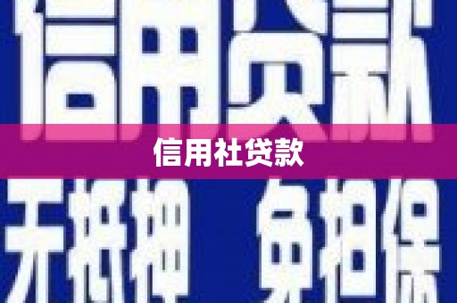 崇明信用社贷款