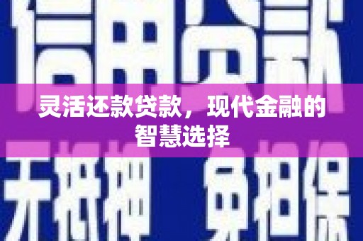 崇明灵活还款贷款，现代金融的智慧选择