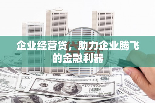 崇明企业经营贷，助力企业腾飞的金融利器