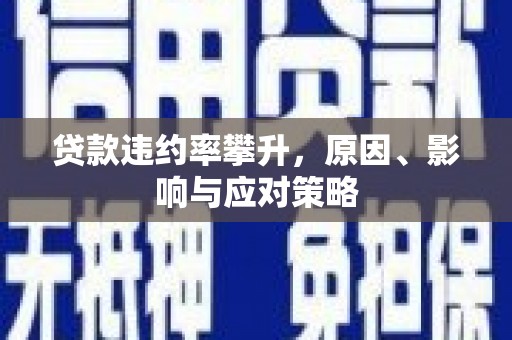 崇明贷款违约率攀升，原因、影响与应对策略