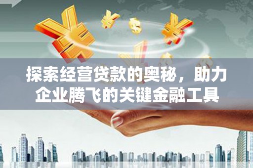 崇明探索经营贷款的奥秘，助力企业腾飞的关键金融工具
