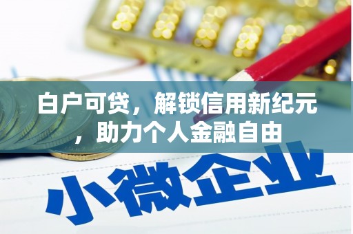 崇明白户可贷，解锁信用新纪元，助力个人金融自由
