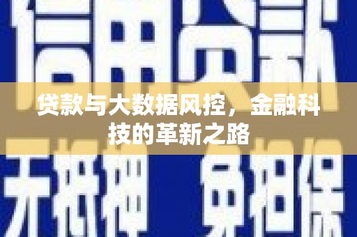 崇明贷款与大数据风控，金融科技的革新之路