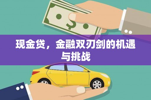 崇明现金贷，金融双刃剑的机遇与挑战