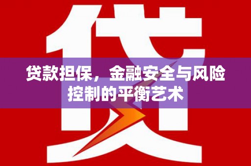 崇明贷款担保，金融安全与风险控制的平衡艺术