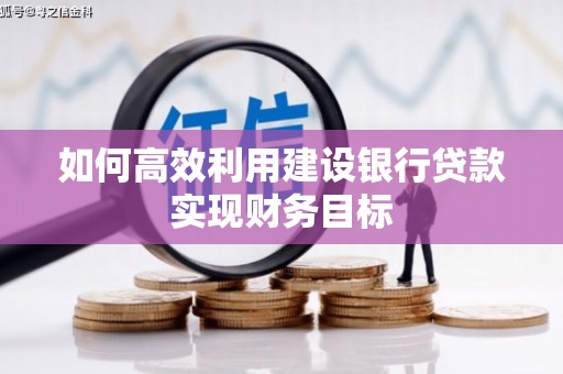 崇明如何高效利用建设银行贷款实现财务目标