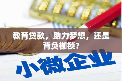 崇明教育贷款，助力梦想，还是背负枷锁？