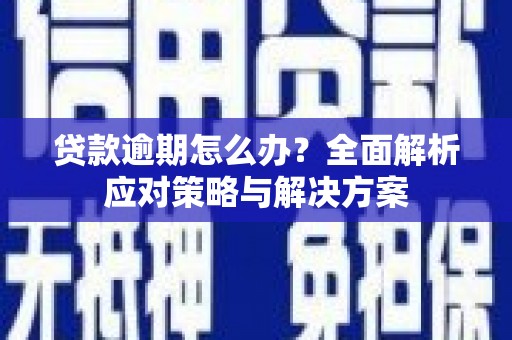 崇明贷款逾期怎么办？全面解析应对策略与解决方案