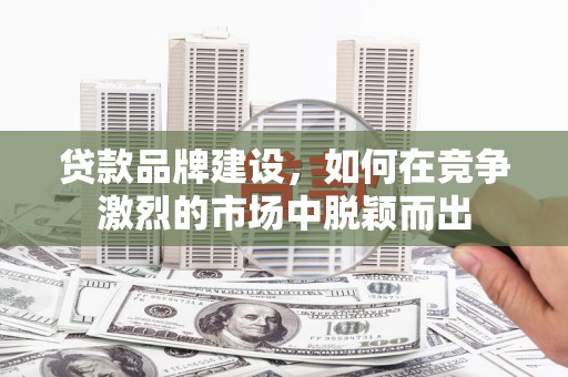崇明贷款品牌建设，如何在竞争激烈的市场中脱颖而出
