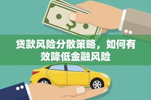 崇明贷款风险分散策略，如何有效降低金融风险