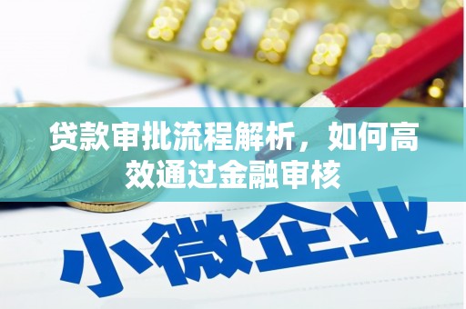崇明贷款审批流程解析，如何高效通过金融审核