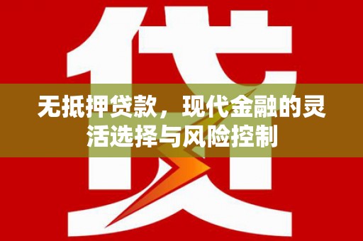 崇明无抵押贷款，现代金融的灵活选择与风险控制
