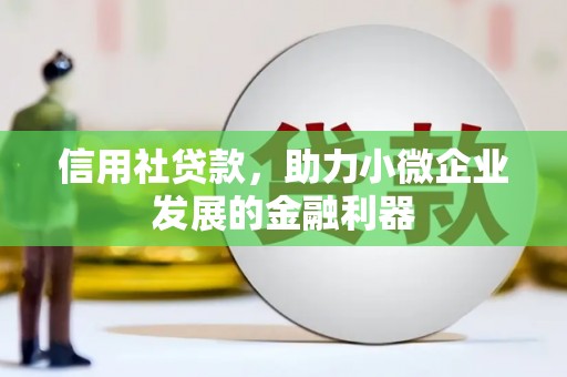 崇明信用社贷款，助力小微企业发展的金融利器