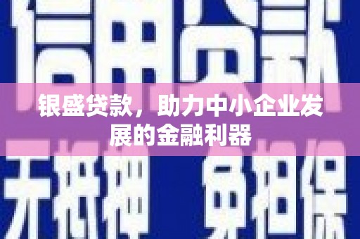 崇明银盛贷款，助力中小企业发展的金融利器