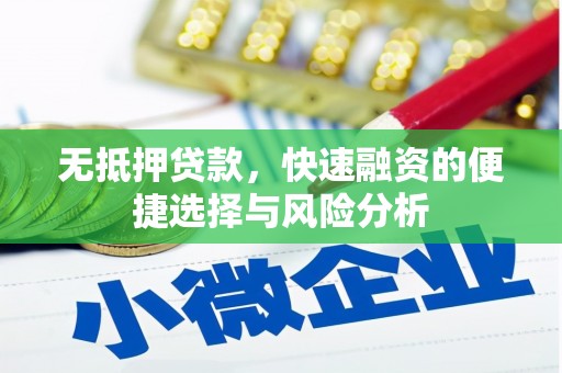 崇明无抵押贷款，快速融资的便捷选择与风险分析