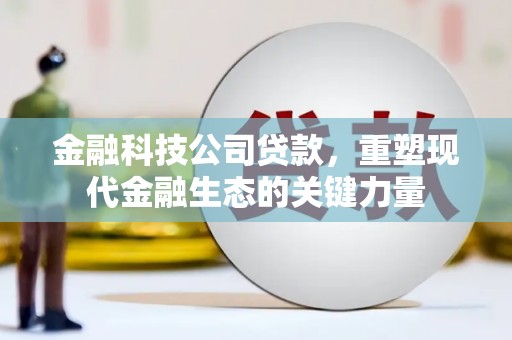 崇明金融科技公司贷款，重塑现代金融生态的关键力量