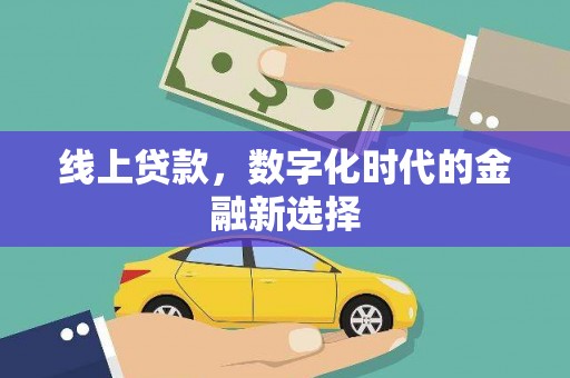 崇明线上贷款，数字化时代的金融新选择