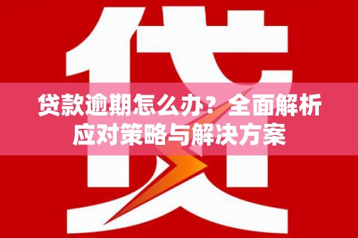 崇明贷款逾期怎么办？全面解析应对策略与解决方案