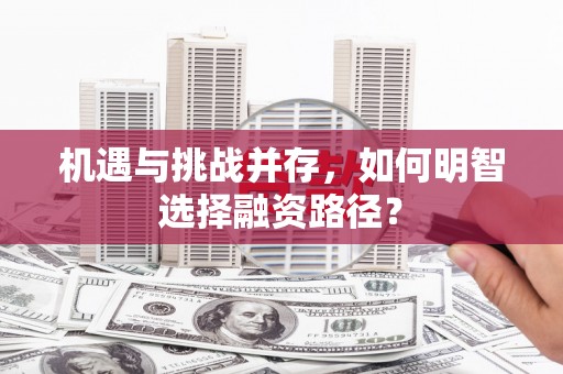 崇明机遇与挑战并存，如何明智选择融资路径？